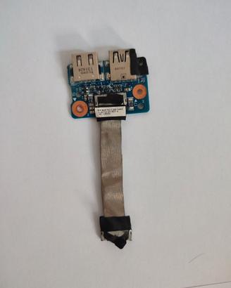 SCHEDA DOPPIO SOCKET USB 2.0 HP DV6 48.4ST02.011