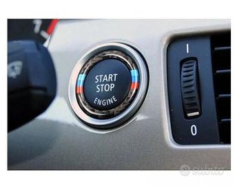 Adesivi carbonio per sterzo e starter BMW + tappi