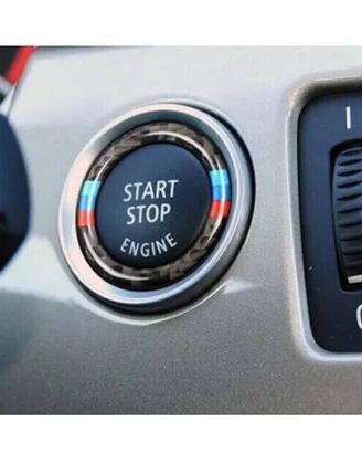 Adesivi carbonio per sterzo e starter BMW + tappi