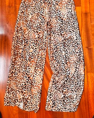 Pantaloni leopardati – leggeri e versatili L