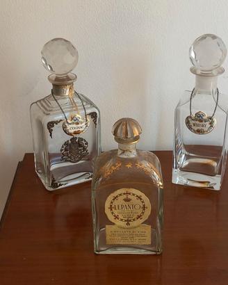 Bottiglie straniere da liquore anni '50