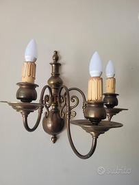 Coppia di Applique in Ottone