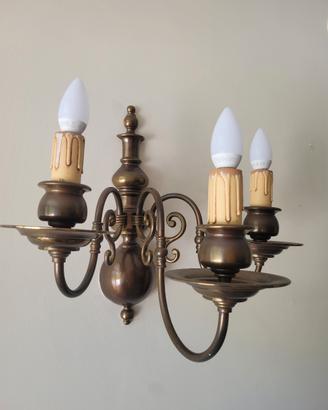 Coppia di Applique in Ottone