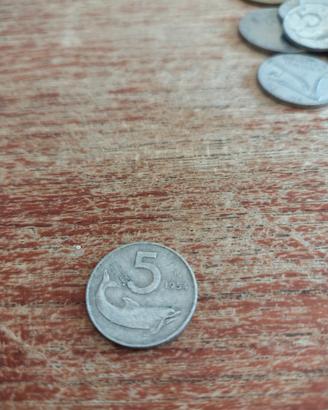 5 lire 1954 R