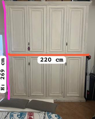 gratis un armadio in noce e finitura esterna