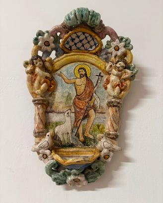 Acquasantiera gesu con agnello