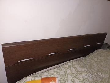 Letto contenitore matrimoniale wenge perfetto