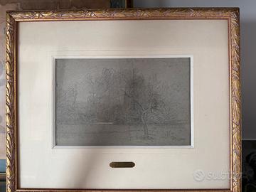 Quadro disegno carboncino