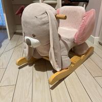 Coniglietto dondolo per bambini 