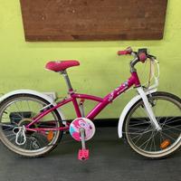 Bici B-TWIN revisionata ruote 20 per bambina