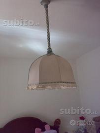 Lampadario in stoffa