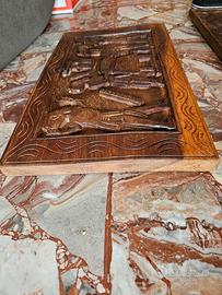 quadro in legno intagliato