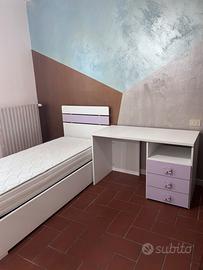 Letto contenitore + scrivania ber bambini