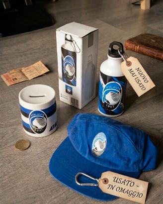 Set tifoso Atalanta, Borraccia+ Salvadanaio+Cappei