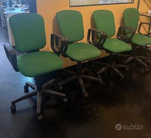 4 Sedie ergonomiche da ufficio