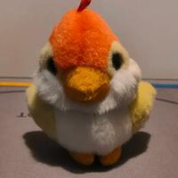 Peluche Trudi uccellino arancione