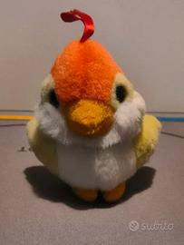 Peluche Trudi uccellino arancione