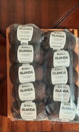 Set 10 gomitoli misto lana Filati Bracco marroni