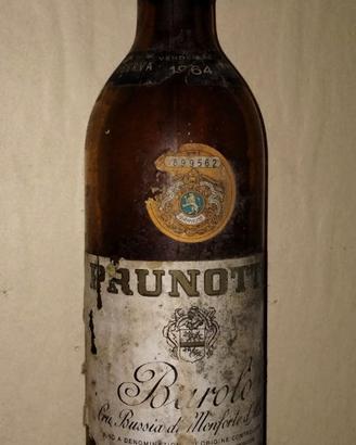 Bottiglia Barolo 1964 Prunotto