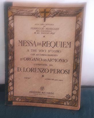 Messa requiem Perosi Menegazzi antico musica