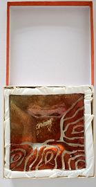 Piatto decorativo in vetro artistico “Melograno”