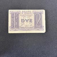 banconota da 2 Lire "Impero" del Regno d'Italia