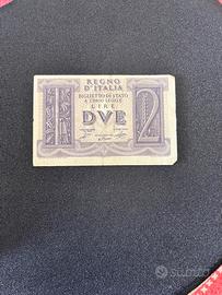 banconota da 2 Lire "Impero" del Regno d'Italia