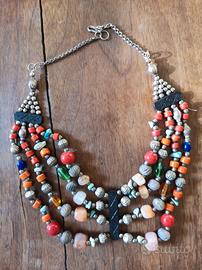 Collana artigianale pietre autentiche 