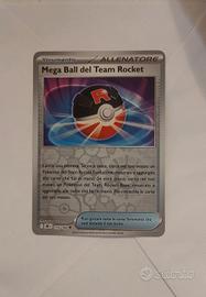 carta pokemon reverse mega ball del team rocket 