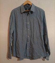Camicia a quadri uomo vintage XXL Cotton & Silk