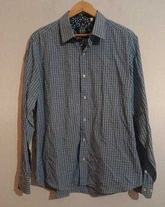Camicia a quadri uomo vintage XXL Cotton & Silk