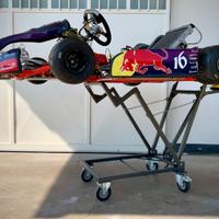 Carrello sollevamento semiautomatico go-kart kart