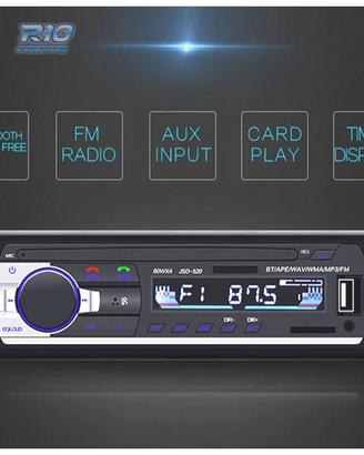AUTORADIO 1 DIN BLUETOOTH MP3 USB SD AUX