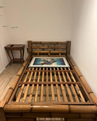 Letto Singolo Etnico in Vero Bambù