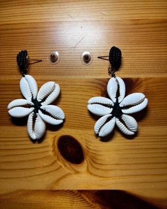 Orecchini pendenti con conchiglie – stile boho 
