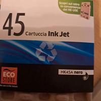 N. 2 (due) cartucce 45 Ink Jet - colore HK45A nero