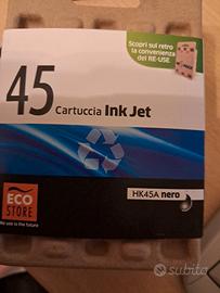 N. 2 (due) cartucce 45 Ink Jet - colore HK45A nero