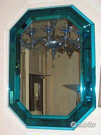 1950 Specchio ottagonale blu Fontana Arte