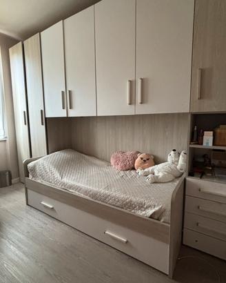 Letto a due posti con letto estraibile
