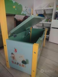 porta giochi e panca per bambini