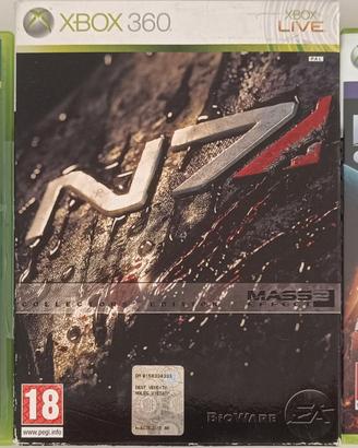 Mass effect 1, 2 collectors' edition, 3 Xbox 360