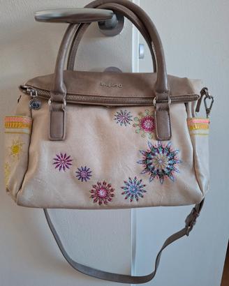 Borsa Desigual Beige Multicolor