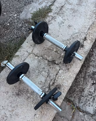 Manubri con 8 pesi