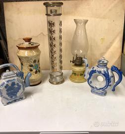 Pezzi in vetro e ceramiche varie