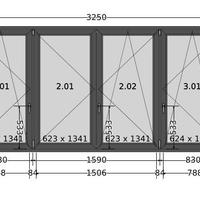 Infissi in pvc 5 pz
