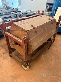 antico buratto rotativo in legno