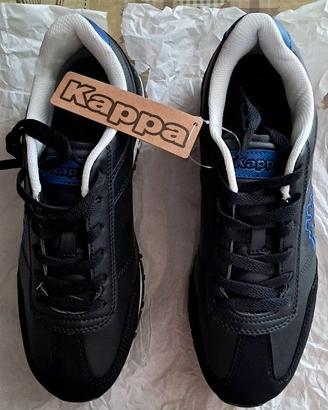 SNEAKERS KAPPA NR.43 UNISEX BLACK/BLUE NUOVE