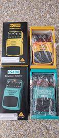 due pedali effetti chitarra chorus e compressore 