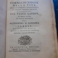 LIbro Antico : CORNELIO NIPOTE DELLA VITA.....
