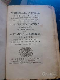 LIbro Antico : CORNELIO NIPOTE DELLA VITA.....